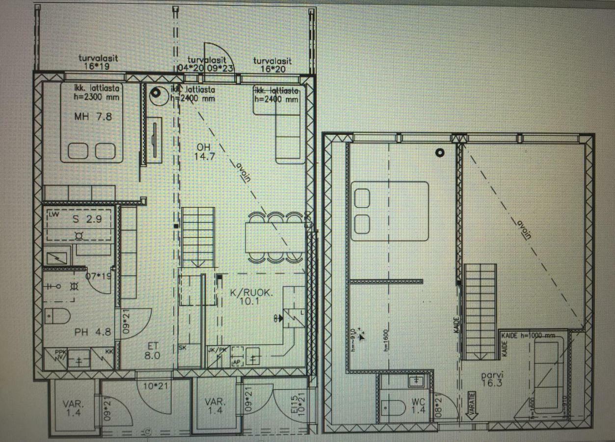 Äkäslompolo Villa Lumihelmi A & B מראה חיצוני תמונה